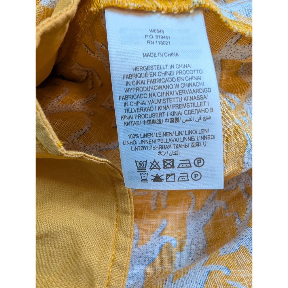 Boden Linen Belted Shirt Dress Leopard Size 10 - Picture 8 of 9